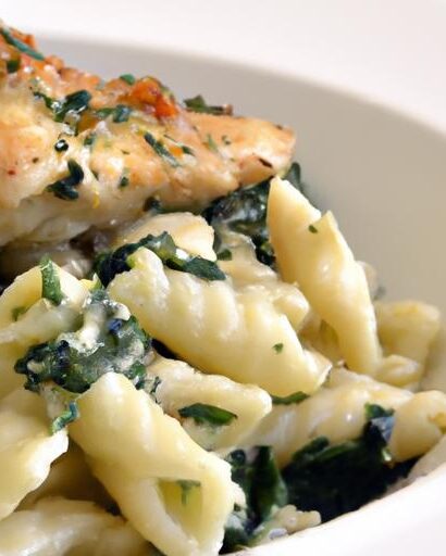 Indulgent Creamy Chicken Florentine Pasta: A Savory Delight