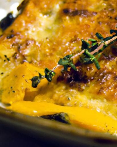 Golden Comfort: Butternut Squash Gratin with Sage Aroma