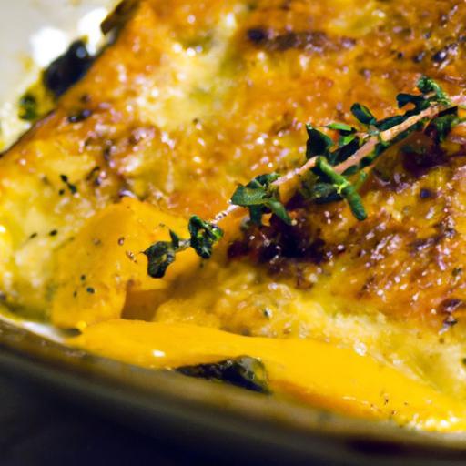 Golden Comfort: Butternut Squash Gratin with Sage Aroma