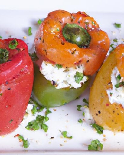 Bursting Flavors: Stuffed Mini Peppers with Herbed Cream Cheese
