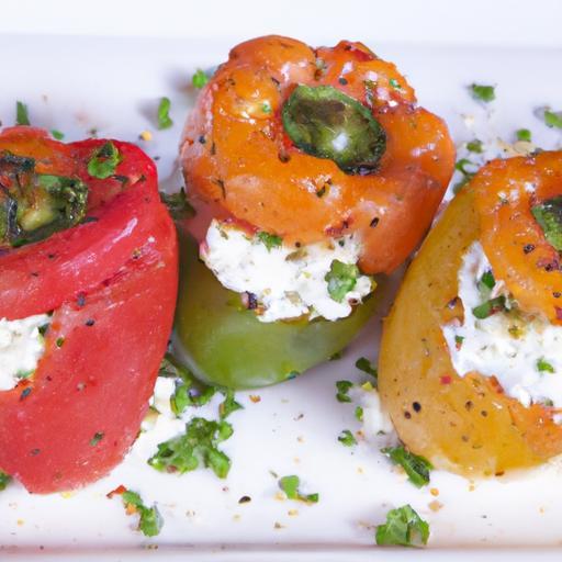Bursting Flavors: Stuffed Mini Peppers with Herbed Cream Cheese