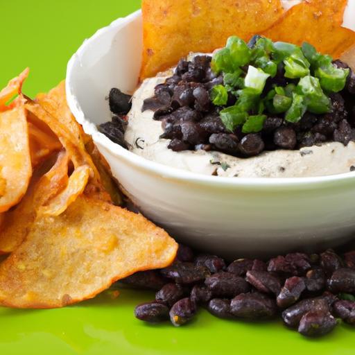 Bold & Zesty: Spicy Black Bean Dip with Crunchy Chips