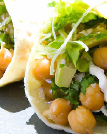 Fiery Chickpea & Creamy Avocado Wrap: A Flavorful Fusion