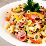 Zesty Italian Pasta Salad with Salami and Provolone Delight