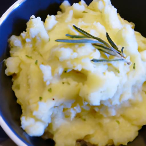Creamy Vegan Mashed Potatoes with Garlic & Rosemary Flair