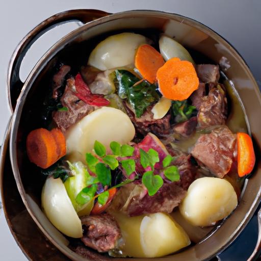 Hearty Beef Pot-au-Feu with Rustic Root Vegetables Delight