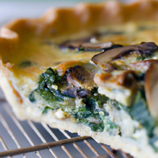 Crustless Spinach Mushroom Quiche: Light & Flavorful Delight