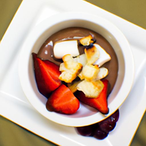 Decadent Chocolate Fondue: A Delight with Fruits &‍ Marshmallows