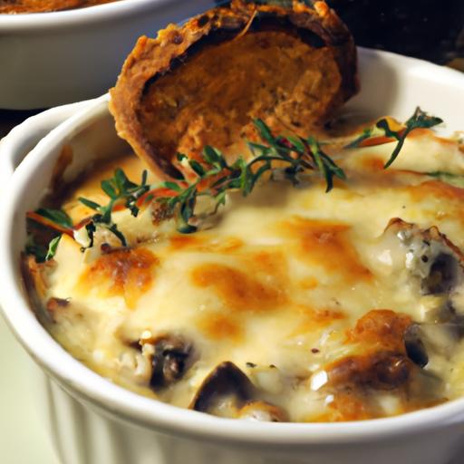 Savory Mushroom & Gruyère Bread pudding: Comfort Elevated