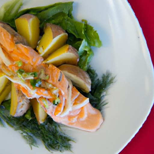 Fresh Flavors: Salmon ⁣& Potato Salad with​ Zesty Dill Dressing