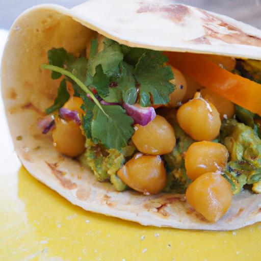 Fiery Chickpea & Creamy Avocado Wrap: A Flavorful Fusion