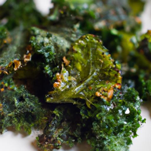 Crispy Baked Kale Chips with Nutritional Yeast Boost