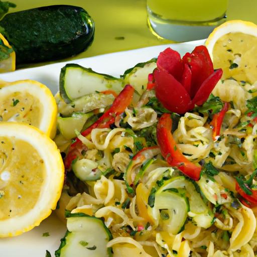 Zesty Greek Pasta Salad ⁤with Fresh ⁢Lemon-Herb Vinaigrette