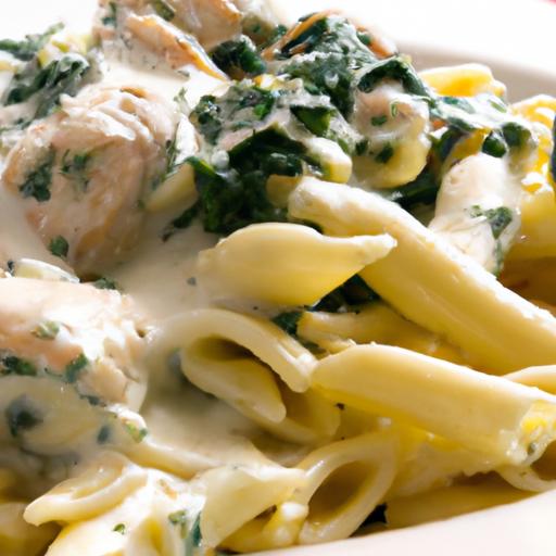 Indulgent Creamy Chicken Florentine Pasta: A Savory Delight