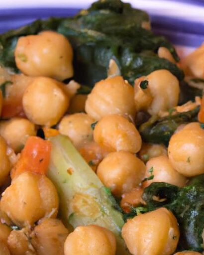 Hearty Vegan Chickpea & Spinach Casserole: Nutritious Comfort