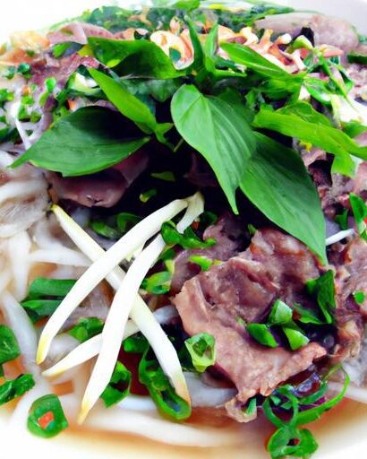 Savoring Vietnamese Pho: Beef and Rice Noodles Delight