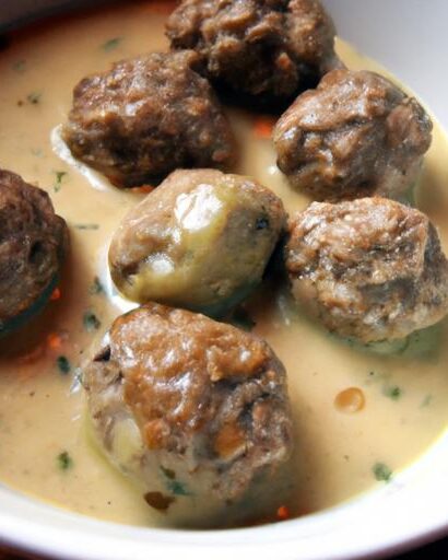 Hearty Vegan Swedish Meatballs with Lush Creamy Gravy