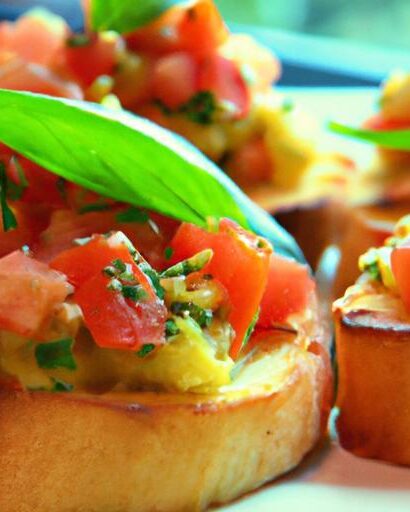 Timeless Taste: Crafting Classic Tomato & Basil Bruschetta