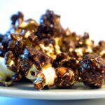 Decadent Dark Chocolate Drizzled Popcorn with Sea Salt Bliss