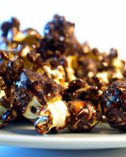 Decadent Dark Chocolate Drizzled Popcorn with Sea Salt Bliss