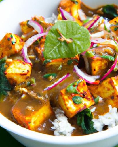 Creamy Coconut Curry with Tofu and Vibrant Veggies Delight