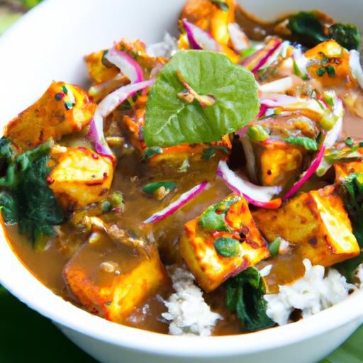 Creamy Coconut Curry with Tofu and Vibrant Veggies Delight
