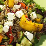 Hearty Farro Salad with Roasted Veggies and Tangy Feta
