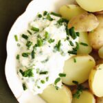 Smashed Potatoes Meets Chive Cream: A Flavorful Duo