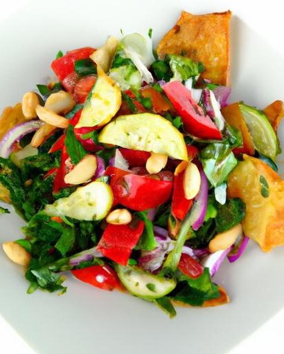 Crispy Pita Fattoush: A Vibrant Twist on Classic Salad