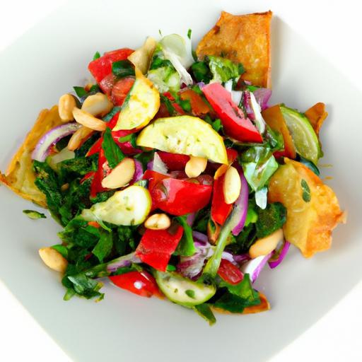 Crispy Pita Fattoush: A Vibrant Twist on Classic Salad