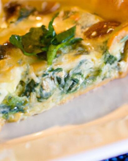 Savor the Twist: Spinach Mushroom Quiche Lorraine Delight