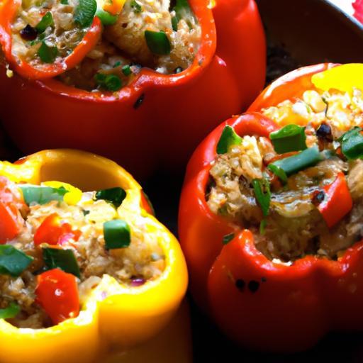Colorful Quinoa-Stuffed Capsicum: A Nutritious Delight