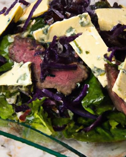 Bold Flavors Unite: Steak Salad with Blue Cheese & Onions