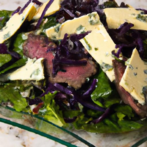 Bold Flavors Unite: Steak Salad with Blue Cheese & Onions