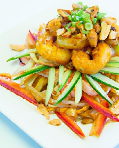 Crunchy Asian Chicken Salad with Ramen Noodles Twist