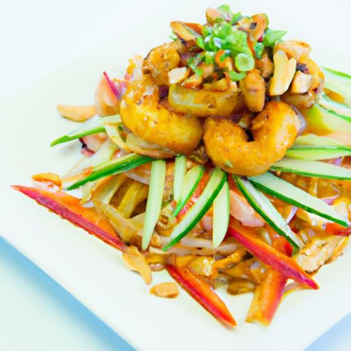 Crunchy Asian Chicken Salad with Ramen Noodles Twist