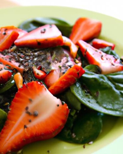 Fresh & Fruity: Strawberry Spinach Salad with Poppy Seed Twist