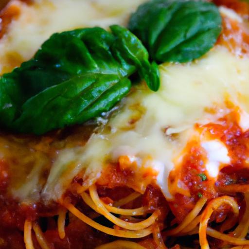 Melty Mozzarella Baked Spaghetti in Zesty Marinara Bliss