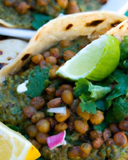 Zesty Vegan Lentil Tacos with Vibrant Salsa Verde Flair