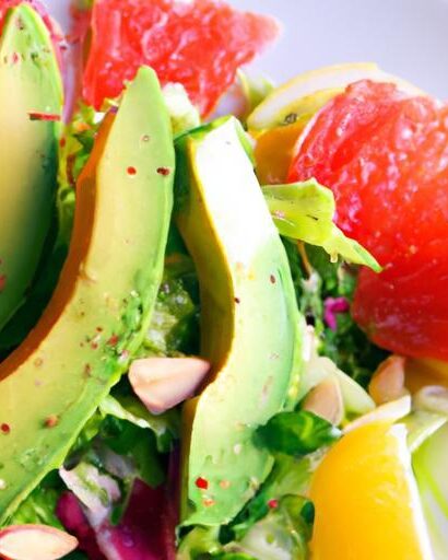 Refreshing Avocado and Grapefruit Salad: A Zesty Delight