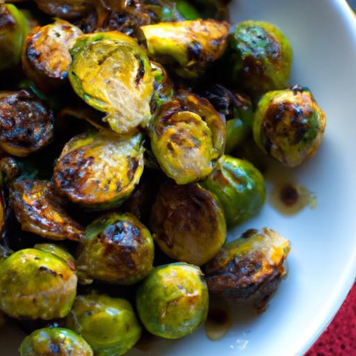 Golden Roasted Brussels Sprouts with Tangy Balsamic Glaze