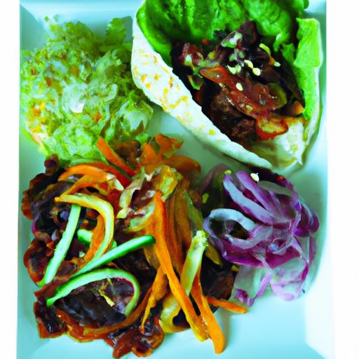 Fusion Flavors: Korean Beef Bulgogi Wraps with Kimchi Slaw
