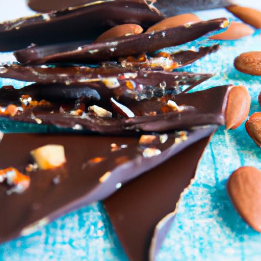 Decadent​ Salted ⁢Caramel Chocolate⁢ Bark with ⁢Crunchy Almonds