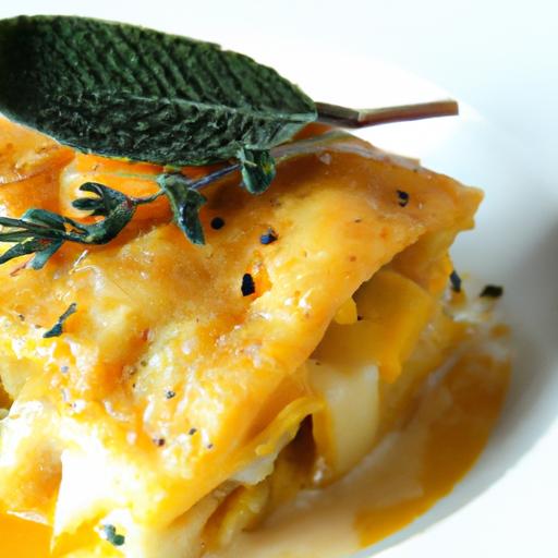 Butternut squash Lasagna with Sage: ⁣A cozy Fall Delight