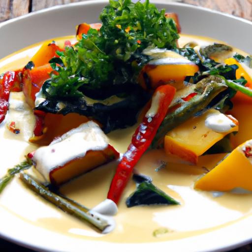 creamy Coconut Curry with Tofu and Vibrant Veggies Delight