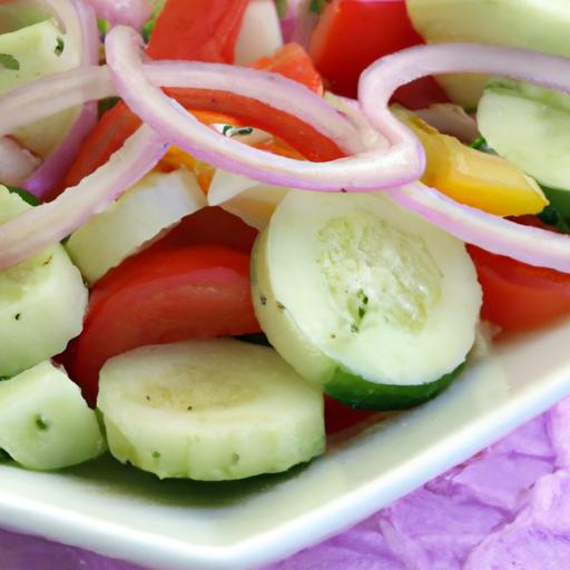 Fresh & Zesty: tomato, Cucumber, and Red Onion Salad Recipe
