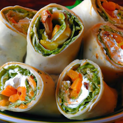 Flavorful Veggie Pinwheels: Cream Cheese & herb Delight