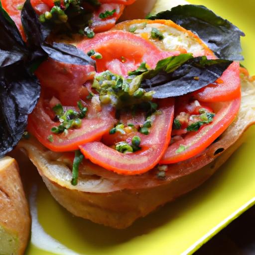Timeless Taste: Crafting Classic Tomato & Basil Bruschetta