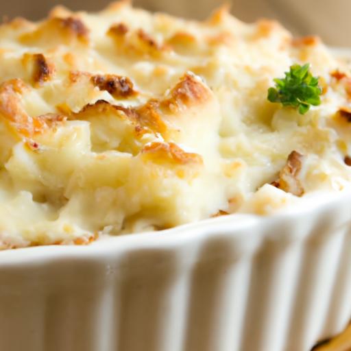 Savory Cottage Pie topped with Cheesy Mashed Potato Crust