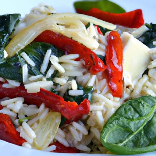 Brighten Your Plate: Orzo Salad with Spinach, feta & Sun-Dried Tomatoes